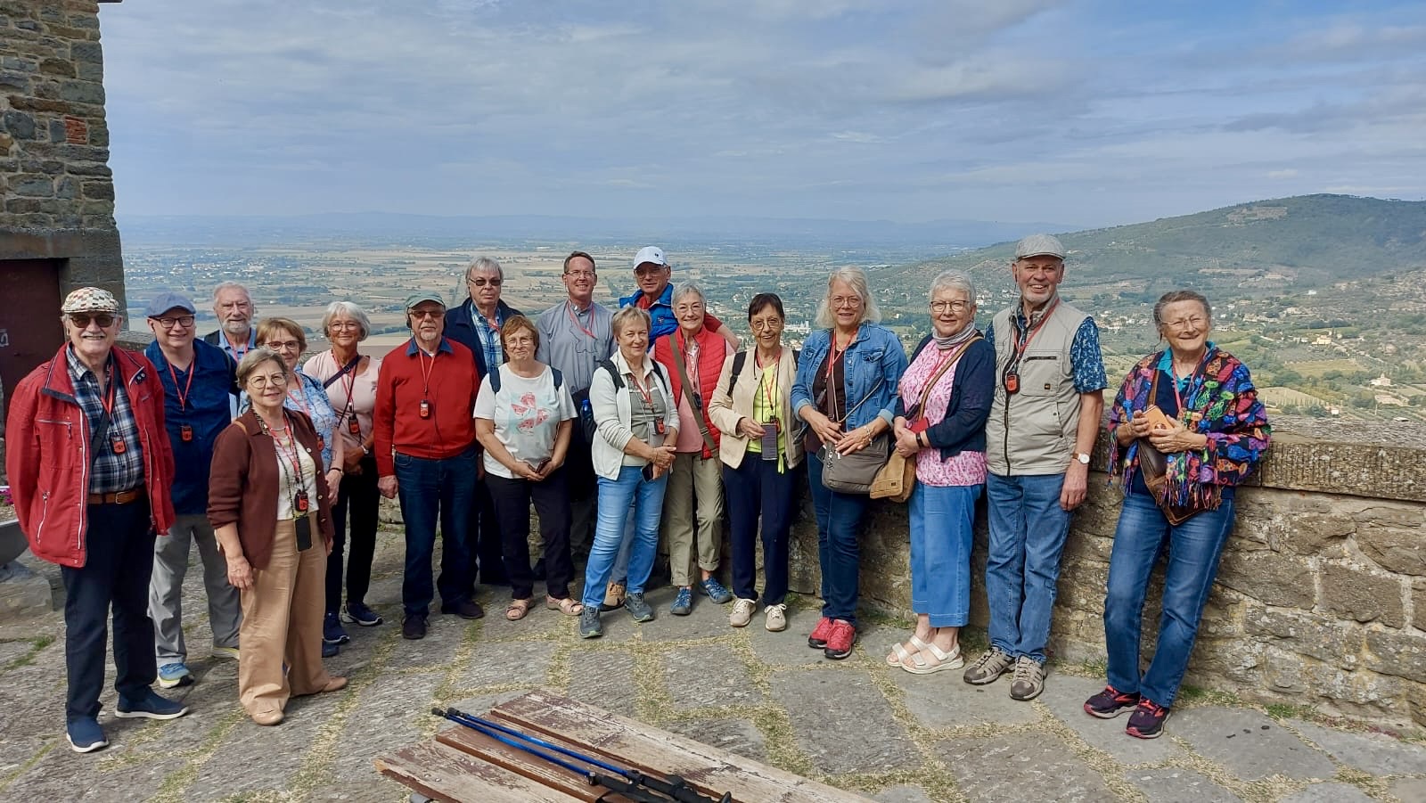 19 Teilnehmende, an der Pilger- und Bildungsreise, der Alfred-Delp-Schule Hargesheim