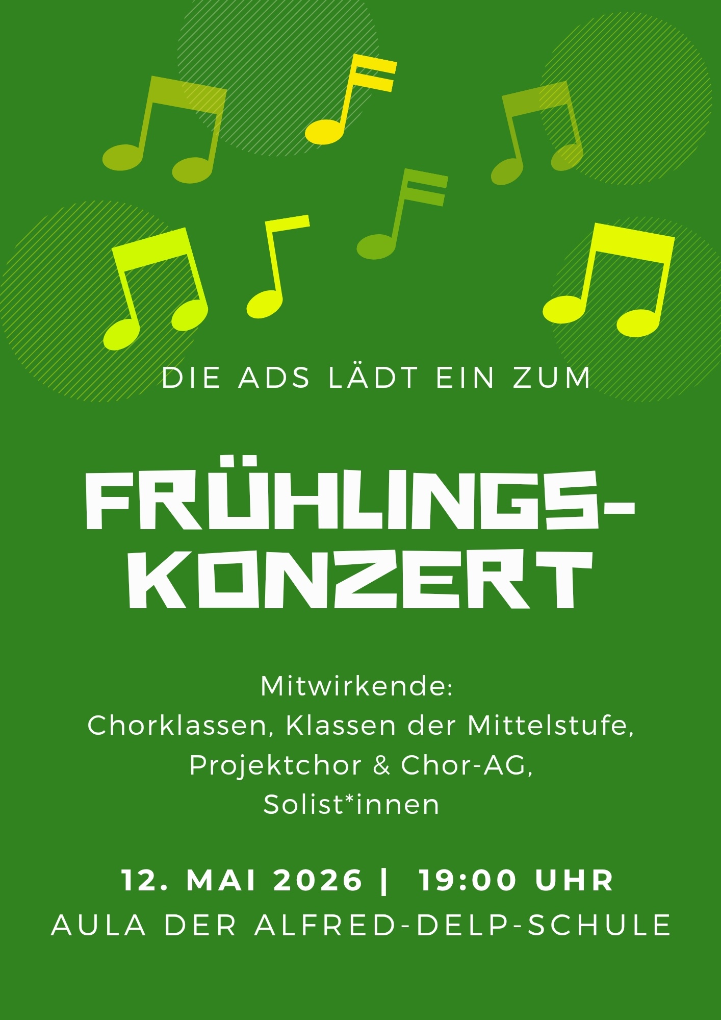 Werbeplakat Frühlingskonzert 2026