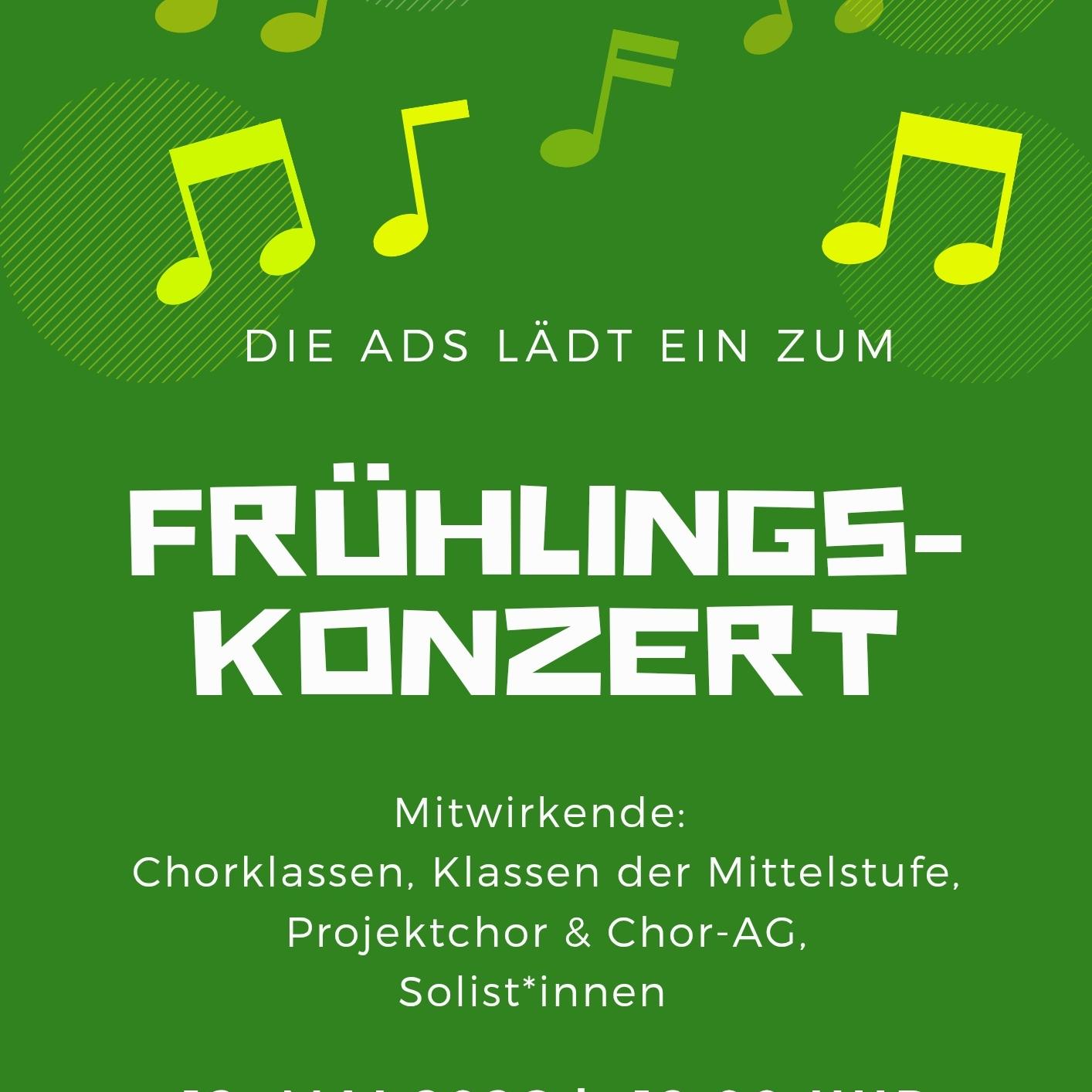 Werbeplakat Frühlingskonzert 2026