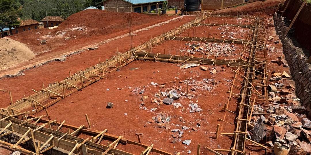 Fundamente des Erweiterungsbaus