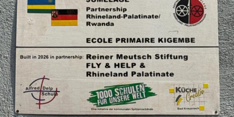 Schild mit Aufschrift der Projektpartner (c) Reiner Meutsch Stiftung Schild mit Aufschrift der Projektpartner