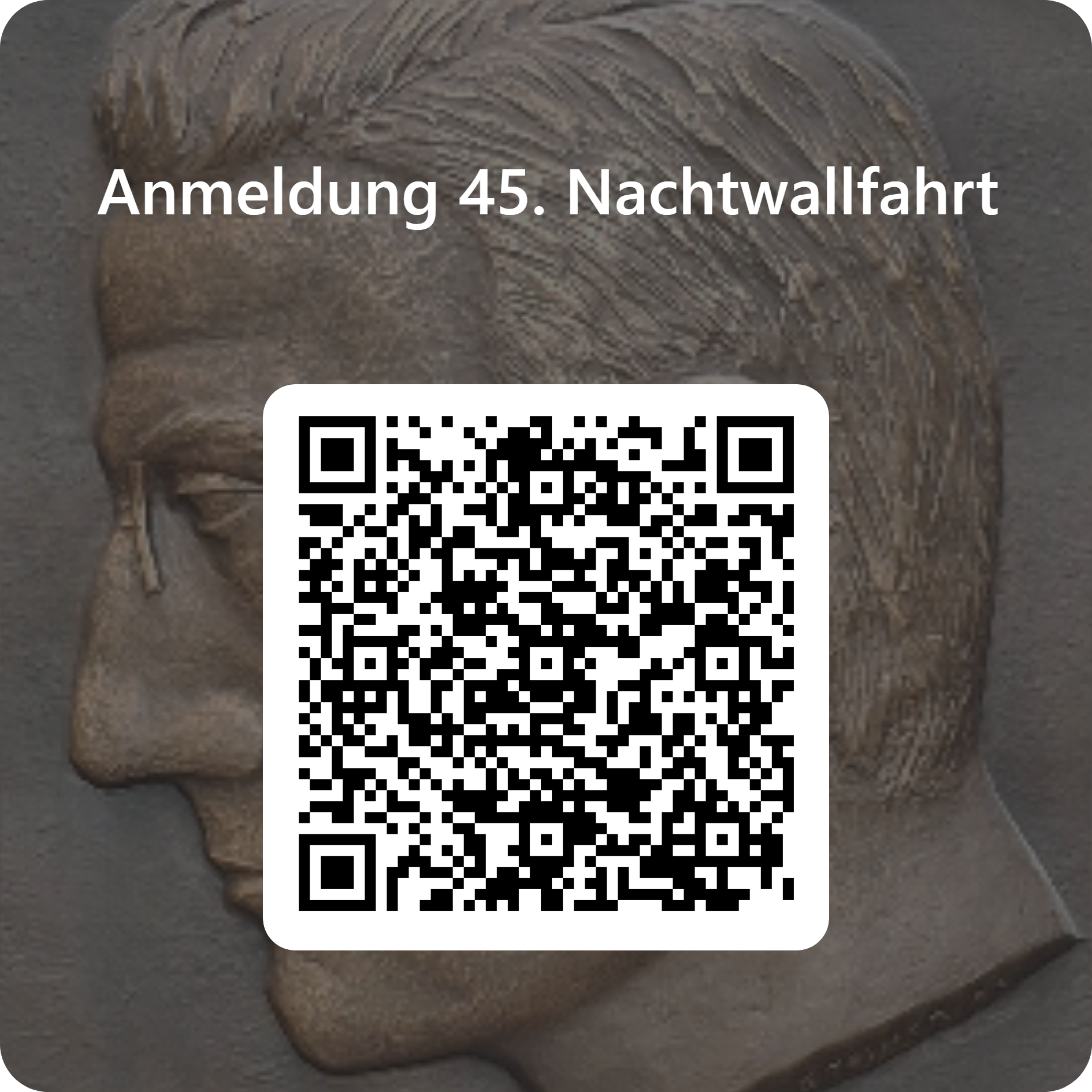 QR-Code für die Anmeldung