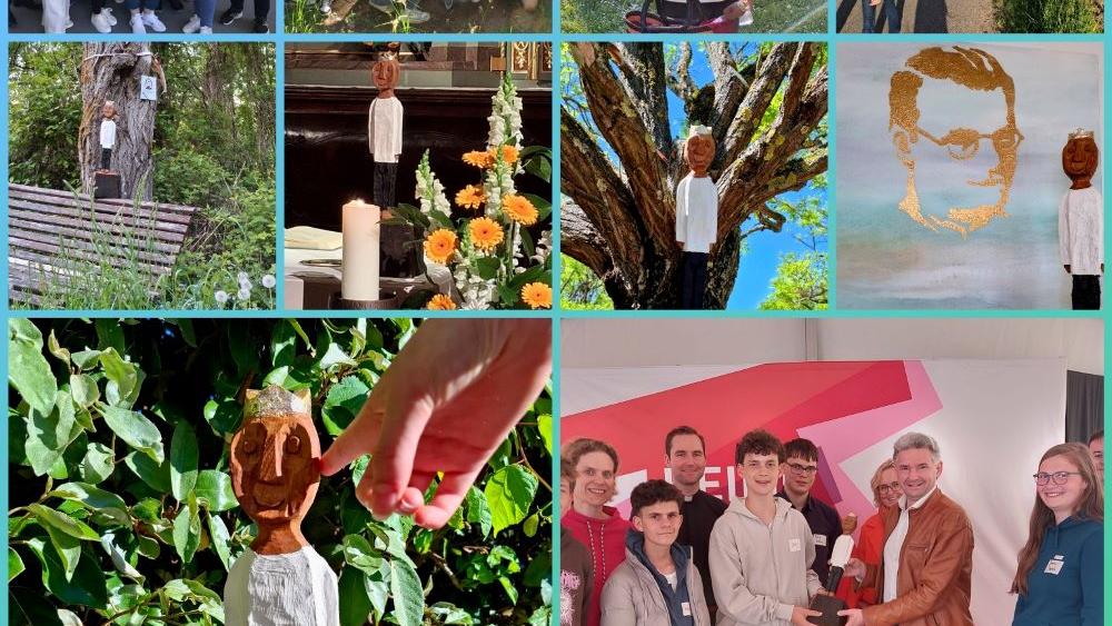 Collage mit Bildern vom König