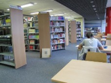 Blick in die Bibliothek