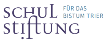 Schriftzug Schulstiftung für das Bistum Trier